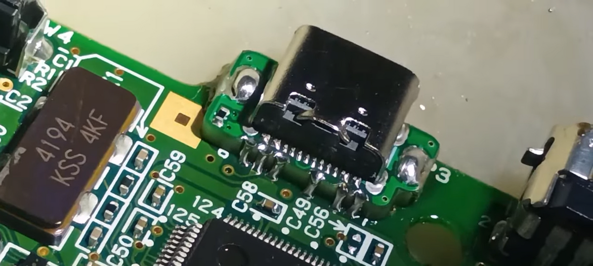 Nintendo Gameboy Advance SP USB-C Charge Port Mod
